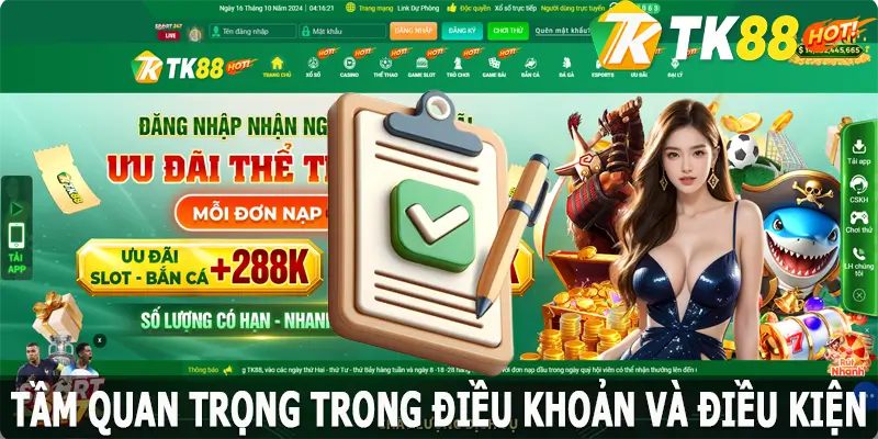 Tầm quan trọng trong điều khoản và điều kiện tại TK88